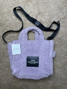 Bolso de Mano Marc Jacobs Teddy Pequeño El Bolso de Mano Rosa Lila Sherpa - Imagen 1 de 11