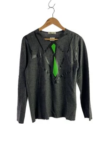 USED KNIT SWEATER (THIN) WOOL GRY OB-T005 AD2008 FRONT SMALL HOLE GOOD 2-S-3CC - Picture 1 of 5
