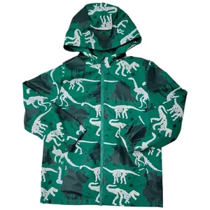 Dinosaur Color Changing (When Wet) Rain Jacket Member's Mark Size S (6/7) - Picture 1 of 1