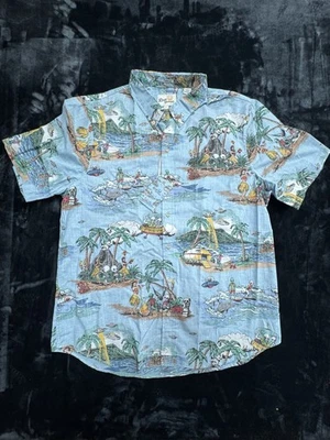 Reyn Spooner Mens Camisa Aloha Aliens Button Up Shirt Size L - Image 1 of 4
