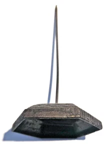 Decorative Vintage Metal 5 1/2" Desktop Paper Hook impaled many important notes - Picture 1 of 4