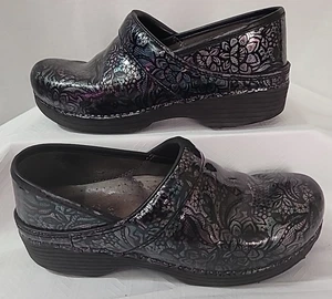 Zuecos Dansko para mujer antiguos de cuero multicolor floral talla 7,5 - Imagen 1 de 7