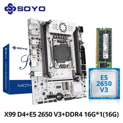 X99 Gaming Motherboard Kit with Xeon E5 2650 V3 CPU & DDR4 16G*1 2133Mhz Memory  - Image 1 of 4