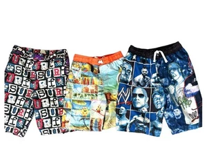 Lot of 3 Swim Trunks – Despicable Me, WWE, iXtreme – Sizes 7/8/10 Beach Shorts - Picture 1 of 7