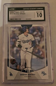 Shohei Ohtani - 2024 Topps 50/50 Ohtani CGC Gem Mint 10 Card #18 - Picture 1 of 2