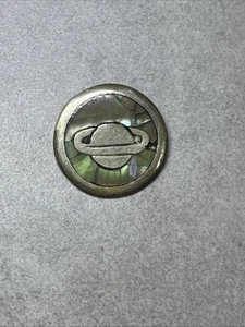 Vintage Mexiko Sterling Silber 925 Aa Saturn Planet Anhänger E50 - Bild 1 von 13