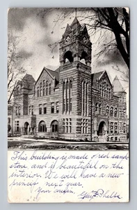 Postal de recuerdo antigua vintage de Dubuque IA-Iowa, High School, c1906 - Imagen 1 de 2