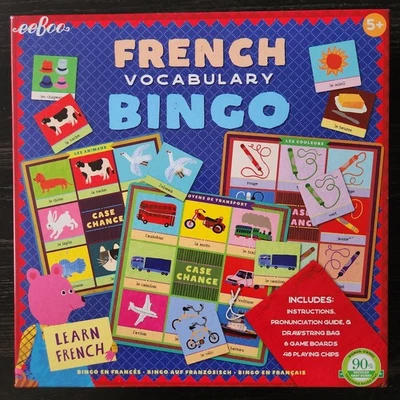 eeBoo French Vocabulary Bingo Language Education Game  - Image 1 of 4