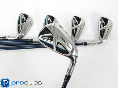 TAYLORMADE SIM MAX IRONS 6-PW GRAPHITE FUJIKURA VENTUS BLUE 6 REGULAR #454371 - Image 1 of 4