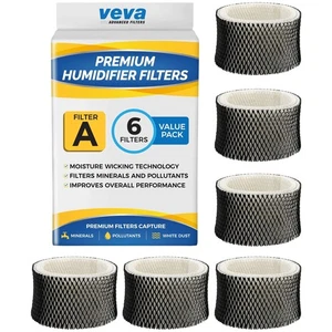 6 Pack Premium Humidifier Filters Replacement for Holmes Filter A, HWF62, HWF... - Picture 1 of 7