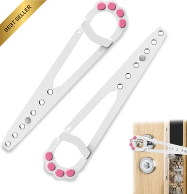 Pet Door Holder, Cat Door Latch Easy to Install Keep Dogs Out for Bedroom (White - image 1 of 4