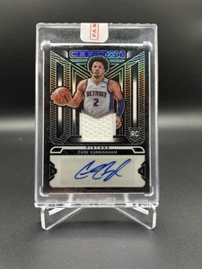 Parche de novato Panini Obsidian Cade Cunningham 2021-22 automático RPA #56/99 pistones - Imagen 1 de 2