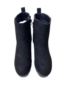 Journee Collection Botas Cassidy Mujer Talla 8.5 Tacón Grueso Cremallera al Tobillo - Imagen 1 de 12