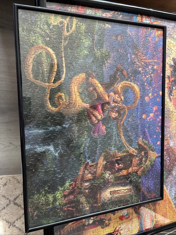 Thomas kinkade framed Disney Puzzle Tangled - Image 1 of 1
