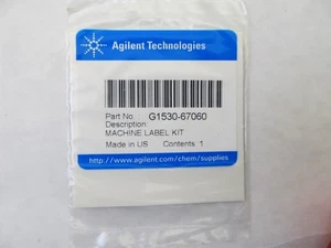 Agilent G1530-67060 Gas Line/Machine Identification Labels - FAST SHIPPING - Picture 1 of 6