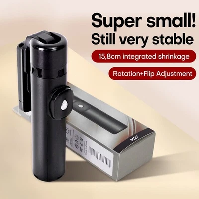 Palo para selfies inalámbrico Bluetooth extensible universal con trípode de luz de relleno Foto 1 de 4