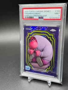 2024 Topps Chrome Disney - Embarrassment Purple & Green Pulsar 086/150 PSA 9 - Picture 1 of 2