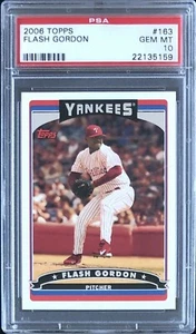 2006 TOPPS #163 TOM FLASH GORDON PSA 10 GEM MT YANKEES PHILLIES ** POP 5 ** - Picture 1 of 2