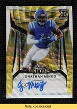 2023 Leaf Metal 1/1 Jonathan Mingo #BA-JM4 Rookie Auto RC 0a17
