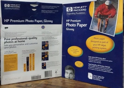 Lot of 2 HP Premium Photo Paper Glossy 15 Sheets 8.5" x 11" C6039A for Inkjets - Image 1 of 3