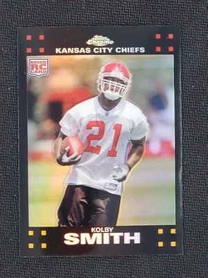 Kolby Smith 2007 Topps Chrome #TC197 Refractors Kansas City Chiefs - Image 1 of 2