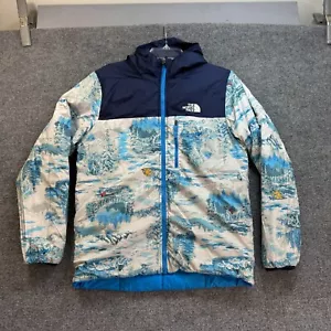 The North Face Reversible Perrito Jacket Boys XL 18/20 Clear Blue Yeti AOP - Picture 1 of 16