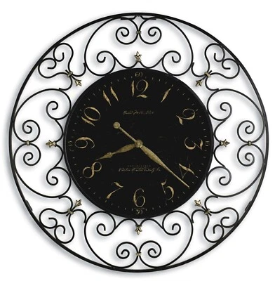 Howard Miller Joline Oversized Gallery Wall Clock 625367 Antique Iron Clock - Image 1 of 2