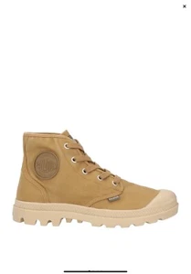 Palladium Pampa Hi Canvas Boots Shoes Olive Warm Sand 38 39 7.5 - Picture 1 of 4