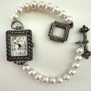 Geneva White Pearl Toggle Damen Armbanduhr - Bild 1 von 7
