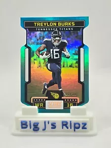 2023 Panini Score Green Prism Die Cut Treylon Burks 1/10 SSP - Picture 1 of 2