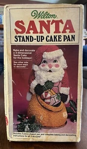 Vintage 1985 Wilton Santa Stand Kuchenform 3D Weihnachten Urlaub versiegelt 2105-6007 - Bild 1 von 8
