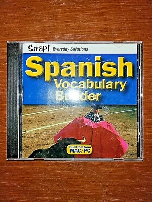 SNAP! Spanish Vocabulary Builder (Jewel Case) Windows / MAC Language Learning  - Image 1 of 3