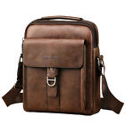 Men Pu Leather Crossbody Business Shoulder Bags Handbag Utility Messenger Bags
