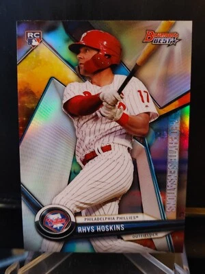 Rhys Hoskins RC 2018 Bowman's Best Neophyte Sensations Refractor #NS-RH Phillies - Image 1 of 2