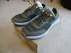Clarks Davis Low size 7G 41 Olive combination leisure trainers NEW