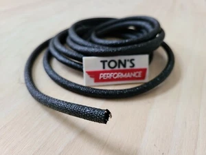 10 feet 3/16" I.D. ASPHALT CLOTH WIRE LOOM ORIGINAL RESTORATION CONDUIT VINTAGE - Picture 1 of 2