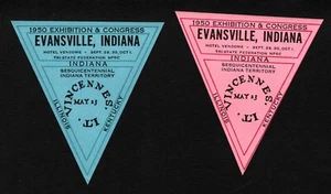Estampillas póster de exposición sesquicentenario de Indiana Evansville 1950 OPC MNH 44507  - Imagen 1 de 1