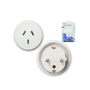 Travel Power Adapter AU/NZ Socket to Plug Asia EU/Middle East - Picture 1 of 1