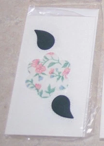 Gesteppte Stoff Blume mit "Perle" Notizkarte mit Umschlag von PA Amish  - Bild 1 von 1