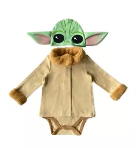 Disney Neu mit Etikett Star Wars Baby Yoda Body Kostüm Größe 9 12 9/12 9-12 NEU - Bild 1 von 1