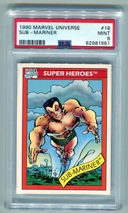 Marvel Universe Sub-Mariner PSA 9 1990 come nuovo #16 supereroi - Foto 1 di 2
