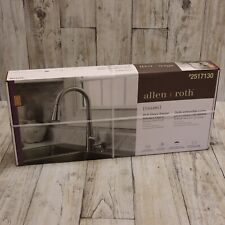 Allen + Roth Tolland Stainless Steel Deck-Mount Pull-down Sensor Kitchen Faucet