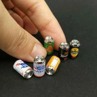 6pcs RC 1/8 1/10 1/12 Scale Miniature Beer Can Rock Car Crawler Accessories DIY - Image 1 of 4