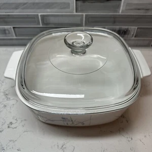 Corning Ware Shadow Iris A-2-B, 2 litri con coperchio A-9-C Pyrex piatto casseruola usato in ottime condizioni - Foto 1 di 14