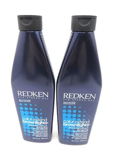 REDKEN COLOR EXTEND BROWNLIGHTS SHAMPOO 10.1 oz X 2 Scuffed! - Picture 1 of 2