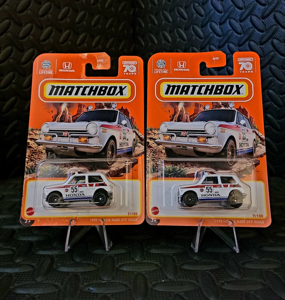 🔥2023 MATCHBOX 70 YEARS 1970 HONDA N600 OFF ROAD #7/100 Lot Of 2 - Image 1 of 1