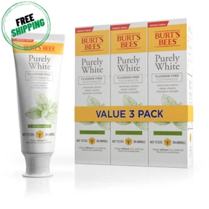 Burt'S Bees Toothpaste, Natural Flavor, Zen Peppermint, 4.7 Oz, Pack of 3 - Picture 1 of 9