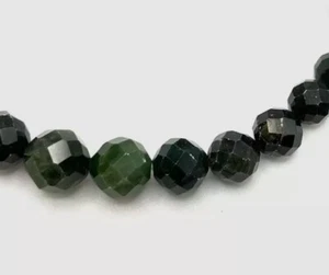 Collar Jay King Plata Esterlina Nefrita Jade Graduado Cuentas 18" - Imagen 1 de 2