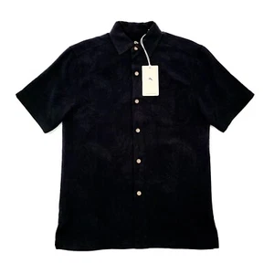 BRAND NEW Tommy Bahama Drinking Doubles Embroidered Black Silk Men XS Fast Ship - Picture 1 of 6
