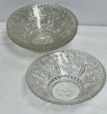 3 Federal HERITAGE CRYSTAL 5" BERRY BOWLS - Image 1 of 2